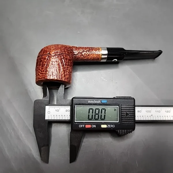 Il Ceppo Sandblasted Pot Estate Briar Pipe, 9mm, Italian Estates - Image 11