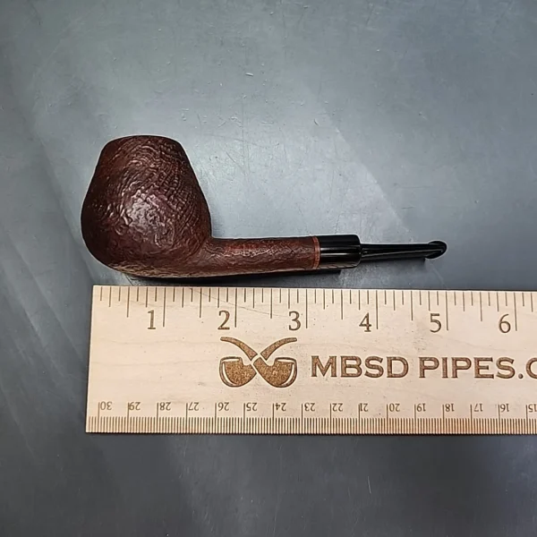 AJ Pipes Sandblasted Straight Brandy Handmade Briar Pipe, New - Image 11