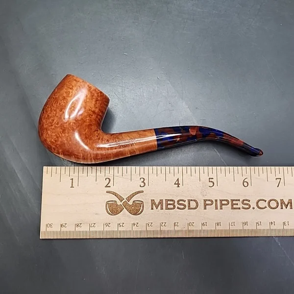 Savinelli Fantasia 606 KS Smooth Bent Billiard Briar Pipe, 6mm - Image 11
