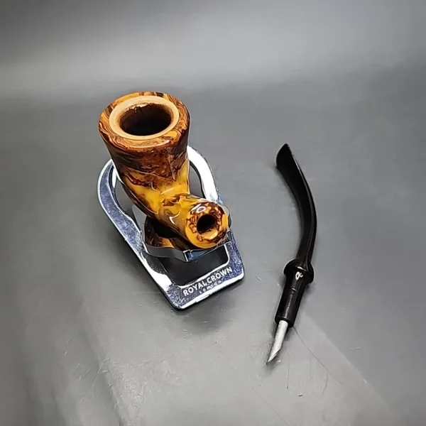 Hilson Fantasia Block Meerschaum Lined Estate Pipe, Belgian Estates [SOLD] - Image 11
