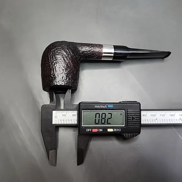 Stanwell Sterling Sandblasted Saddle Billiard Estate Briar Pipe, Danish Estates - Image 11