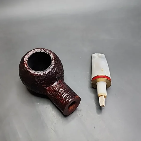 Savinelli Saint Nicholas 320 KS Rusticated Author Estate Briar Pipe, 6mm, Italian Estates - Image 11