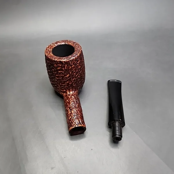 Savinelli Hercules 111 EX Rusticated Straight Billiard Briar Pipe, New - Image 11