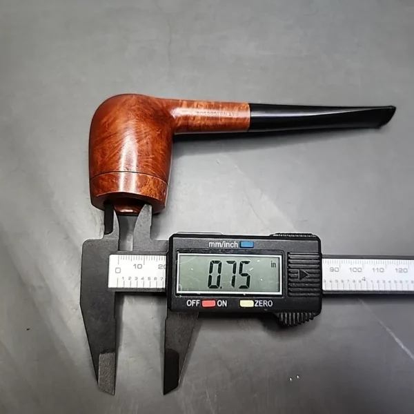 Roto Bowl Smooth Straight Billiard Sitter Estate Briar Pipe, Unsmoked [SOLD] - Image 11