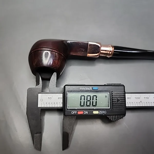 Peterson 2022 Christmas Smooth Spigot Bulldog Estate Briar Pipe, Irish Estates - Image 11
