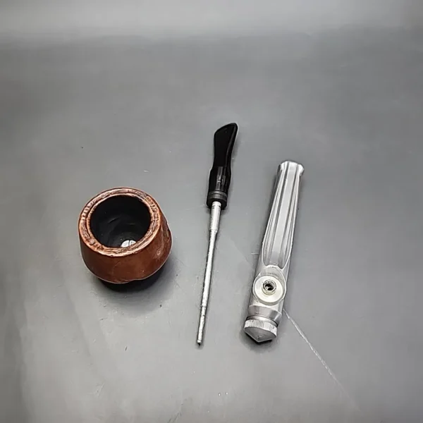 Kirsten K Metal & Briar Estate Pipe, American Estates - Image 11