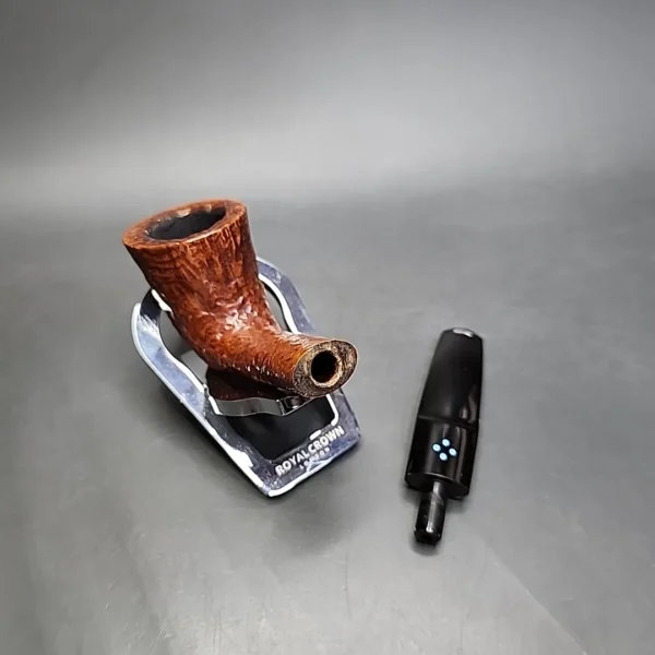 Sasieni 4 Dot Ruff Root Light Bent Dublin Estate Briar Pipe, French Estates - Image 11