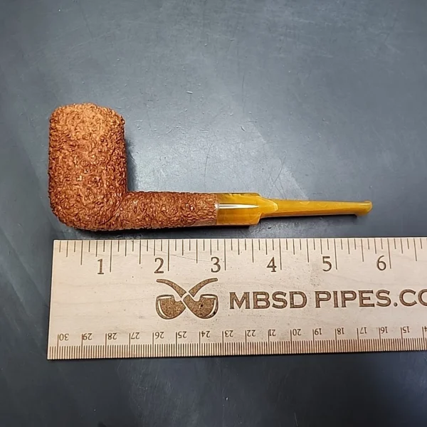 Pipe Tristan Rusticated Billiard Handmade Briar Pipe, New - Image 11