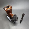 Ben Wade Golden Walnut Smooth Freehand Estate Briar Pipe, Danish Estates - Image 11