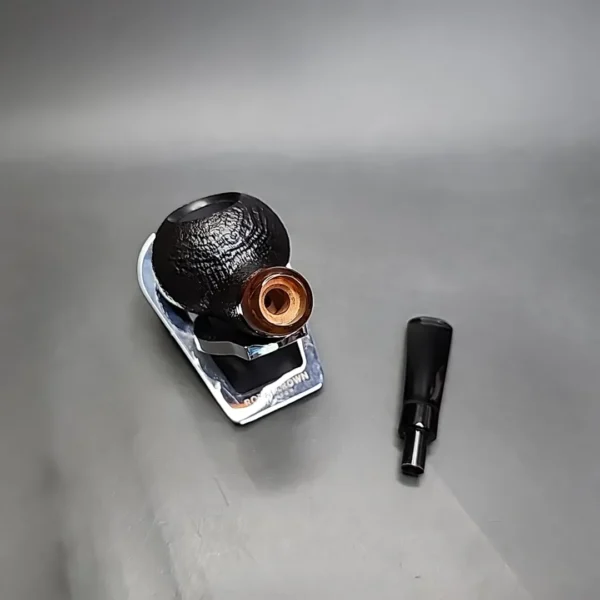 PS Studio Sandblasted Squat Tomato Estate Briar Pipe, Unsmoked - Image 11