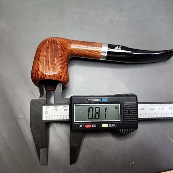 Gigi Fiamma Smooth Flame Grain Panel Estate Briar Pipe, Unsmoked 9mm - Image 11