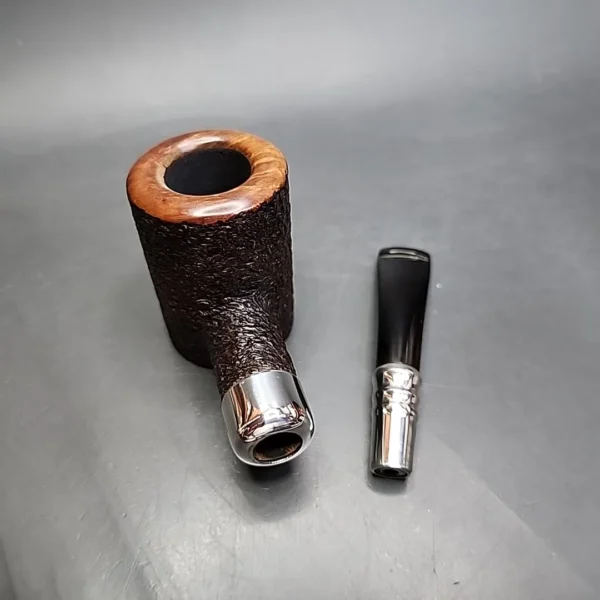 Ferndown Bark 3 Star Silver Spigot Poker Estate Briar Pipe, English Estates - Image 11