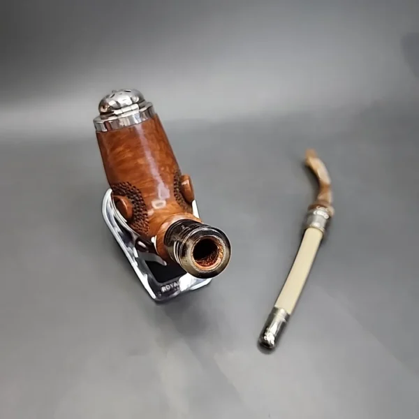 Butz Choquin L'Ancienne Silver Cap Churchwarden Estate Briar Pipe, French Estates [SOLD] - Image 11