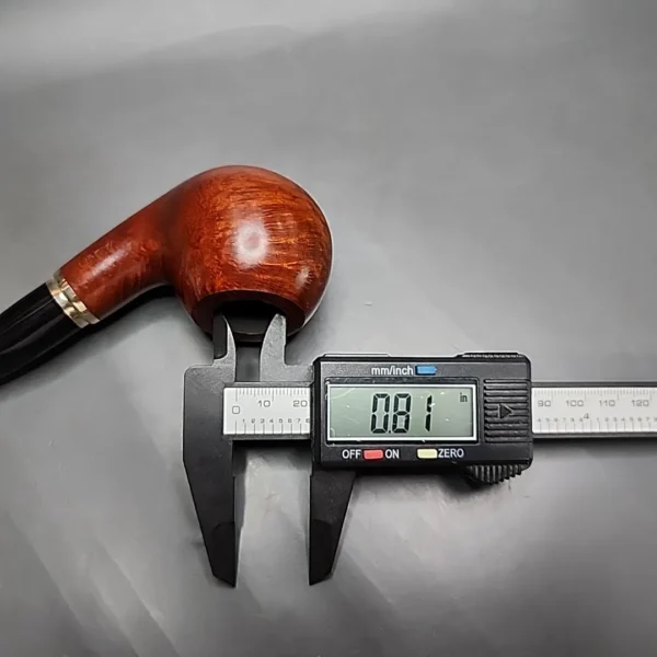 Vauen 3210 Smooth Bent Apple Estate Briar Pipe, Unsmoked, 9mm - Image 11