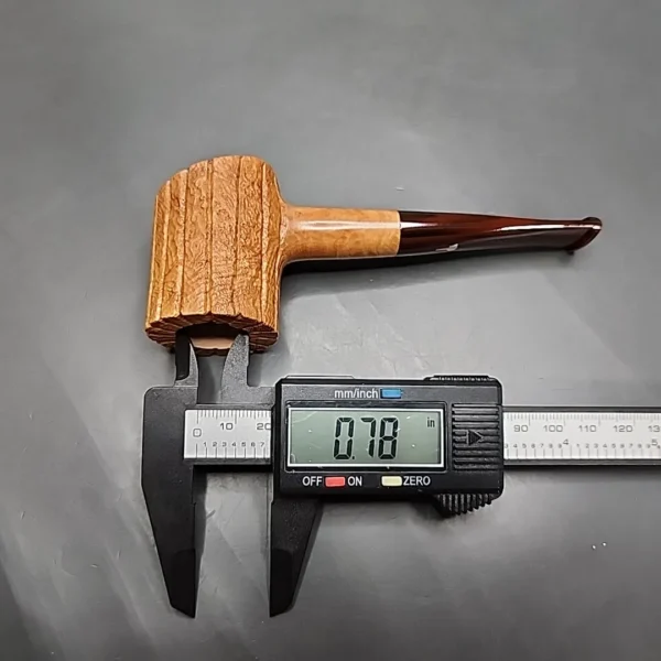 Mastro Geppetto Rusticated Cherrywood, Estate Briar Pipe Unsmoked - Image 11