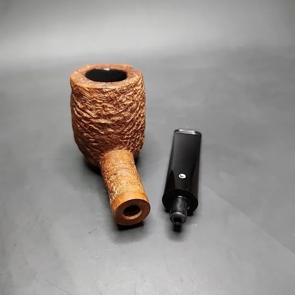 JT Cooke Sandblast Billiard Estate Briar Pipe, American Estates [SOLD] - Image 11