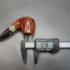 BBB Turnberry 304 Smooth Bent Billiard w/ Silver Estate Briar Pipe, Unsmoked - Image 12