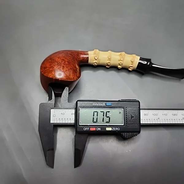 Ichi Kitahara Swimming Blowfish, Smooth Handmade Estate Briar Pipe, Japanese Estates [SOLD] - Image 12
