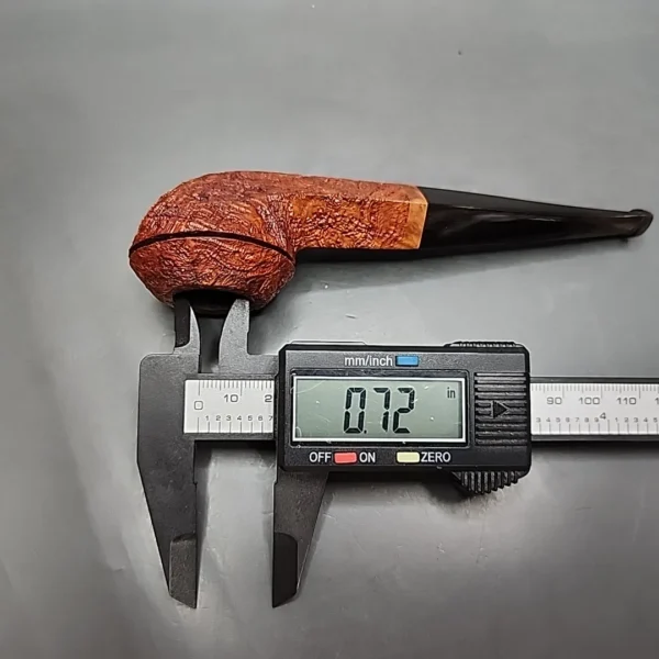 Talbert Pipes Ligne Bretagne Sandblasted Straight Bulldog Estate Briar Pipe, American Estates [SOLD] - Image 12