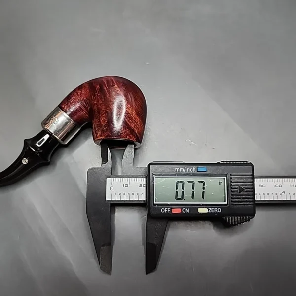 KB&B Rocky Briar Chesterfield 1616C Smooth Bent Billiard Estate Briar Pipe, American Estates - Image 12