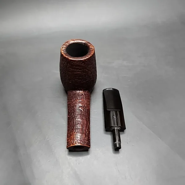 Savinelli Classica 824 KS Sandblasted Brandy Estate Briar Pipe, Italian Estates - Image 12