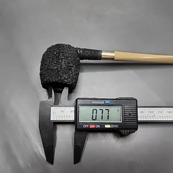 Pipe Tristan Rusticated Apple Handmade Briar Pipe, New - Image 12