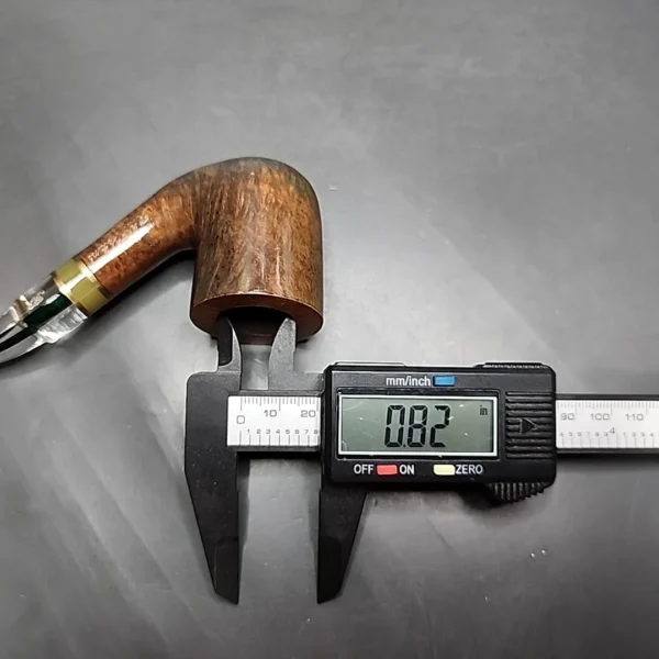 Aldo Velani Colori 55 Green Bent Billiard Estate Briar Pipe, Unsmoked - Image 12