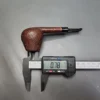 AJ Pipes Sandblasted Straight Brandy Handmade Briar Pipe, New - Image 12