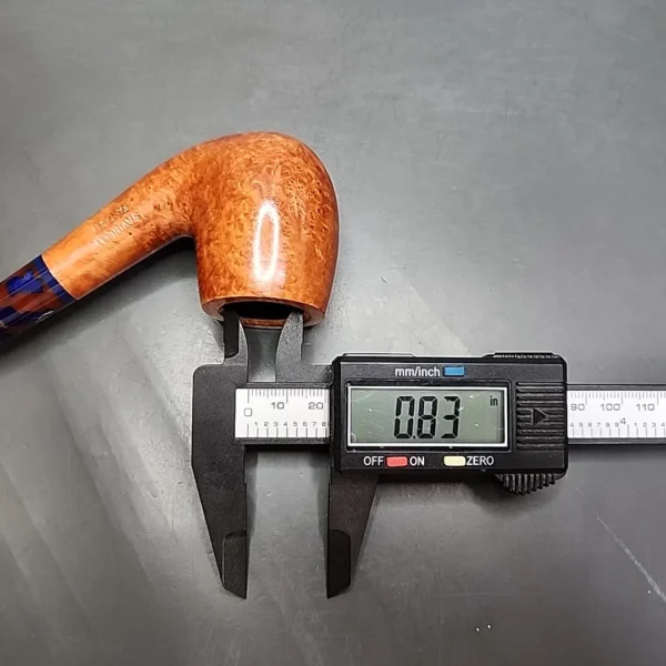 Savinelli Fantasia 606 KS Smooth Bent Billiard Briar Pipe, 6mm - Image 12