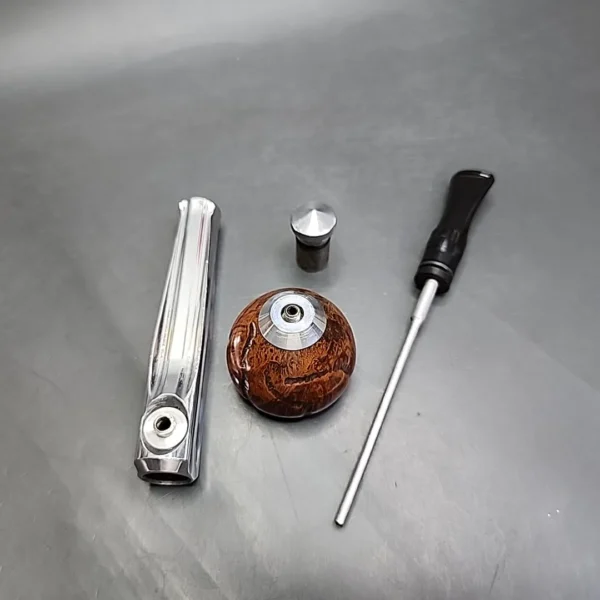 Kirsten L Metal & Briar Estate Pipe, American Estates - Image 12