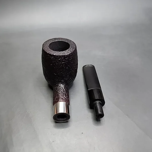 Stanwell Sterling Sandblasted Saddle Billiard Estate Briar Pipe, Danish Estates - Image 12