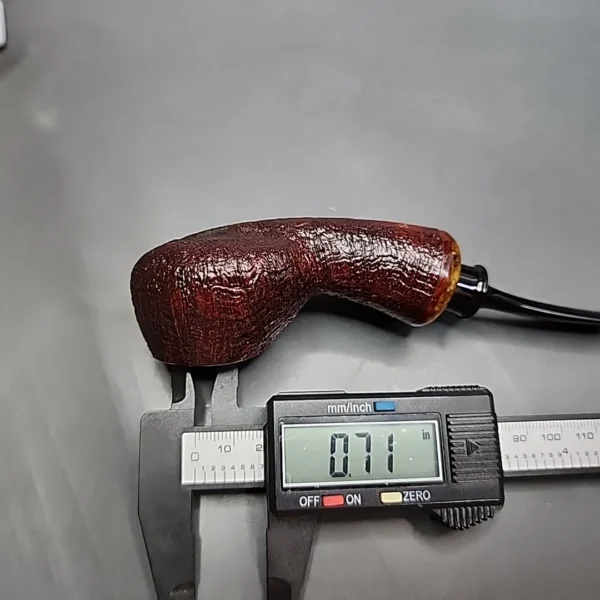 S. Senatorov Sandblasted Squat Brandy Estate Briar Pipe, Latvian Estates - Image 12