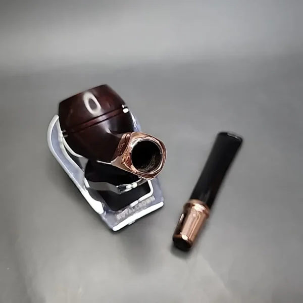 Peterson 2022 Christmas Smooth Spigot Bulldog Estate Briar Pipe, Irish Estates - Image 12