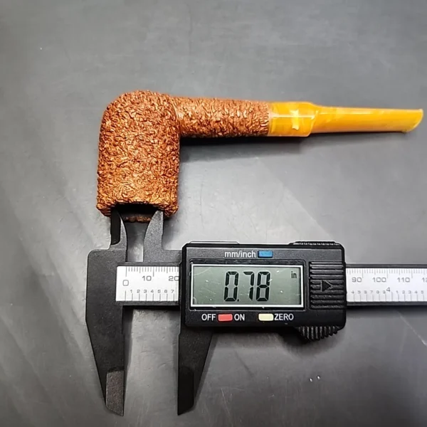 Pipe Tristan Rusticated Billiard Handmade Briar Pipe, New - Image 12