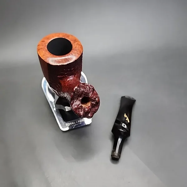 Savinelli Autograph 4 Partially Sandblasted Freehand Estate Briar, Pipe Unsmoked - Image 12
