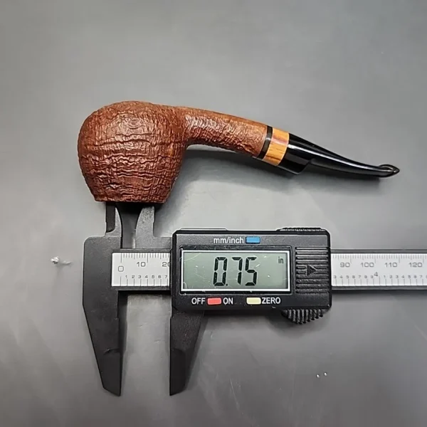 Peter Heeschen A Grade Sandblasted Bent Brandy Estate Briar Pipe, Danish Estates - Image 12