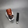 Gigi Fiamma Smooth Flame Grain Straight Billiard Estate Briar Pipe, Unsmoked 9mm - Image 12