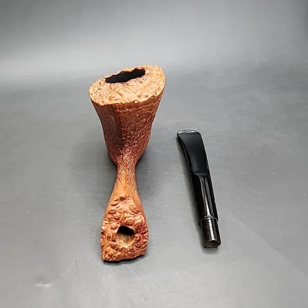 Sasieni Four Dot Sandblasted Freehand Estate Briar Pipe, English Estates - Image 12