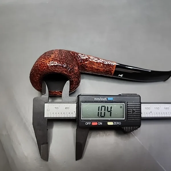 Savinelli Hercules 316 EX Rusticated Bent Pot Briar Pipe, New - Image 12