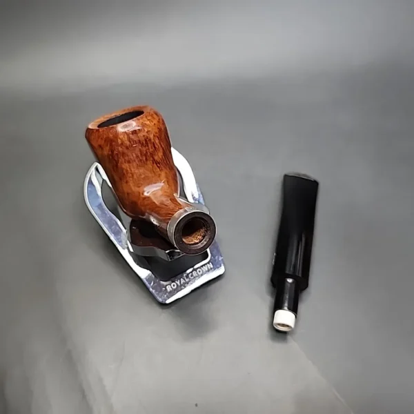 Gigi Fiamma Smooth Flame Grain Panel Estate Briar Pipe, Unsmoked 9mm - Image 12