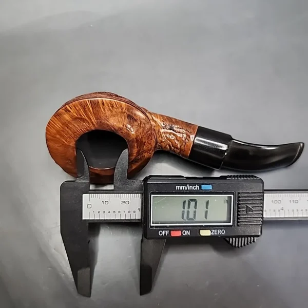 Custombilt-style Partially Rusticated Bullcap Estate Briar Pipe, Other Estates - Image 12