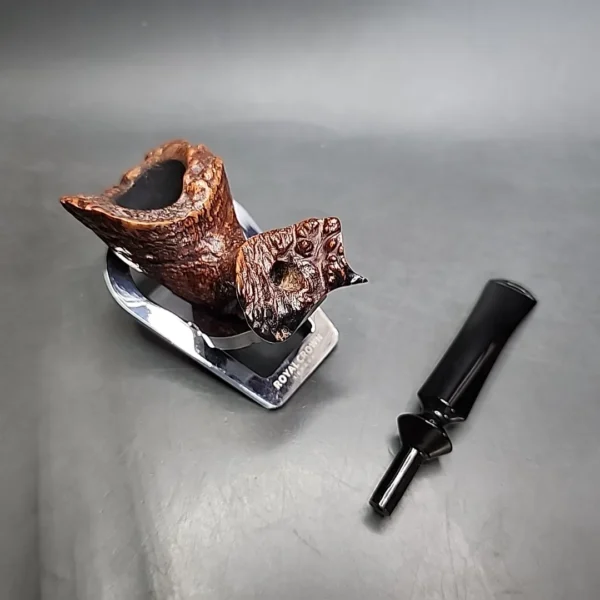 Preben Holm Hand Cut Sandblasted Freehand Estate Briar Pipe, Danish Estates - Image 12
