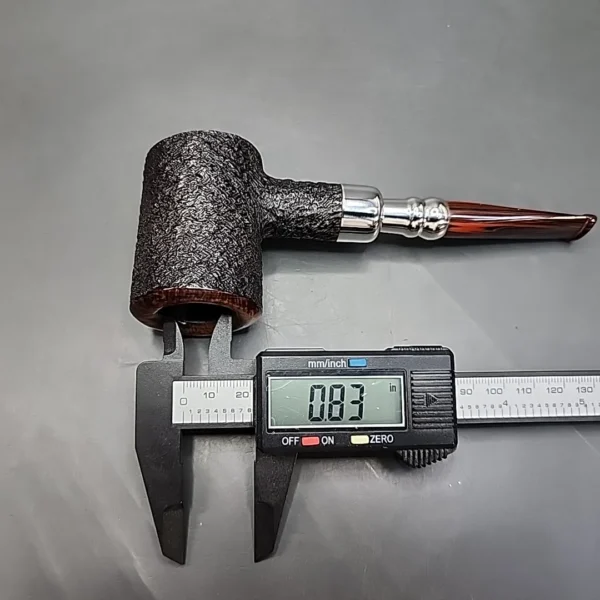 Ferndown Bark 3 Star Silver Spigot Poker Estate Briar Pipe, English Estates - Image 12