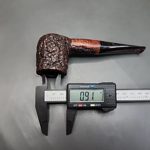 Ascorti Business KS Rusticated Billiard Estate Briar Pipe, Italian Estates - Image 12