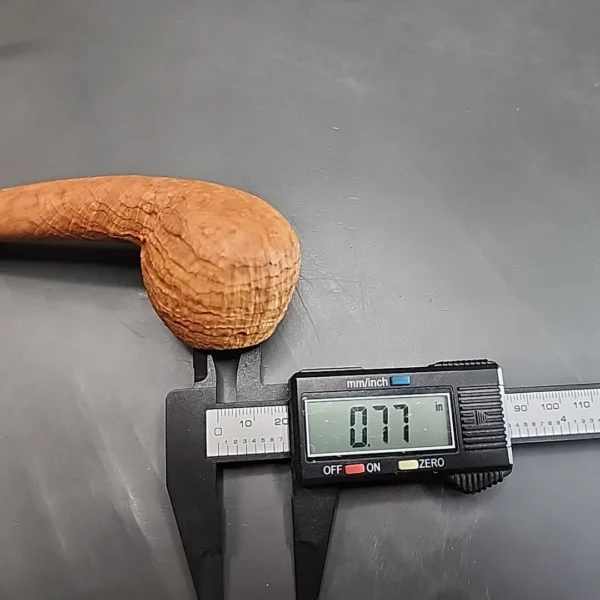 Pipe Tristan Sandblasted Bent Apple Handmade Briar Pipe, New [SOLD] - Image 12