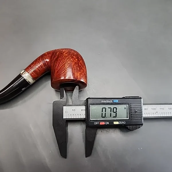 Astleys by Les Wood, Smooth Bent Billiard Estate Briar Pipe, Unsmoked [SOLD] - Image 12