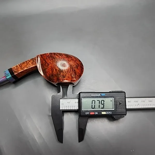 Andrey Kharitonov Smooth Blowfish Handmade Briar Pipe, New [SOLD] - Image 11