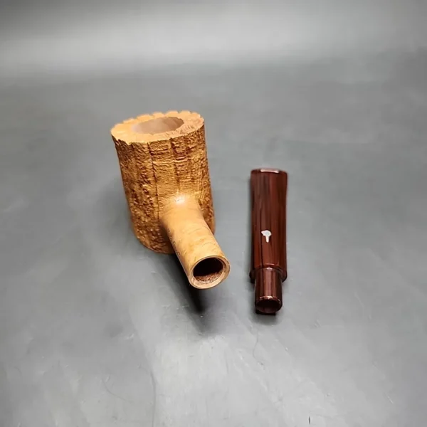 Mastro Geppetto Rusticated Cherrywood, Estate Briar Pipe Unsmoked - Image 12