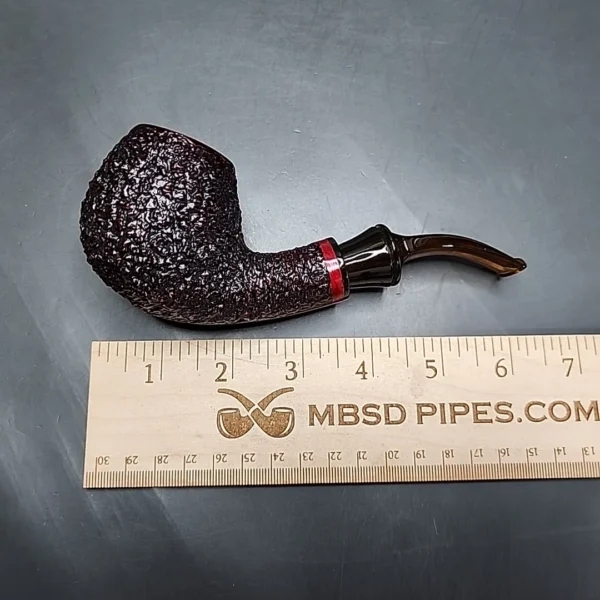 Rinaldo Lithos YY Titania, Rusticated Apple Estate Briar Pipe, Unsmoked [SOLD] - Image 12