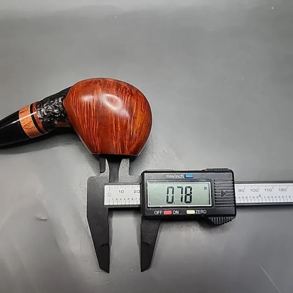 Daniel Mustran Partially Rusticated Brandy Estate Briar Pipe, Croatian Estates - Image 12
